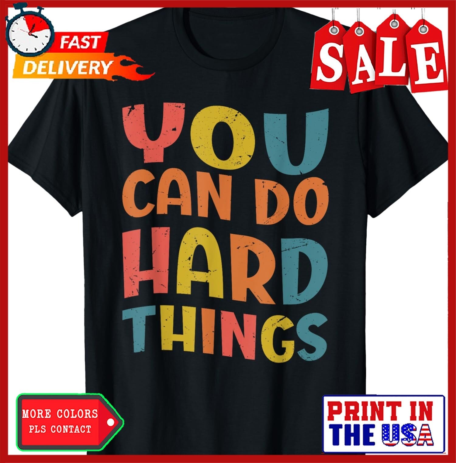 You Can Do Hard Things Teacher Back To School Friends Unisex T-Shirt