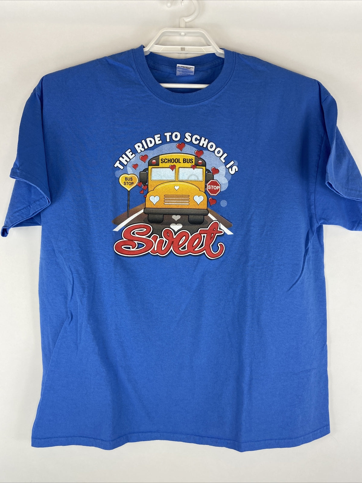 Back to School Bus Driver T-Shirt "The Ride to School is SWEET" BTS Size XL