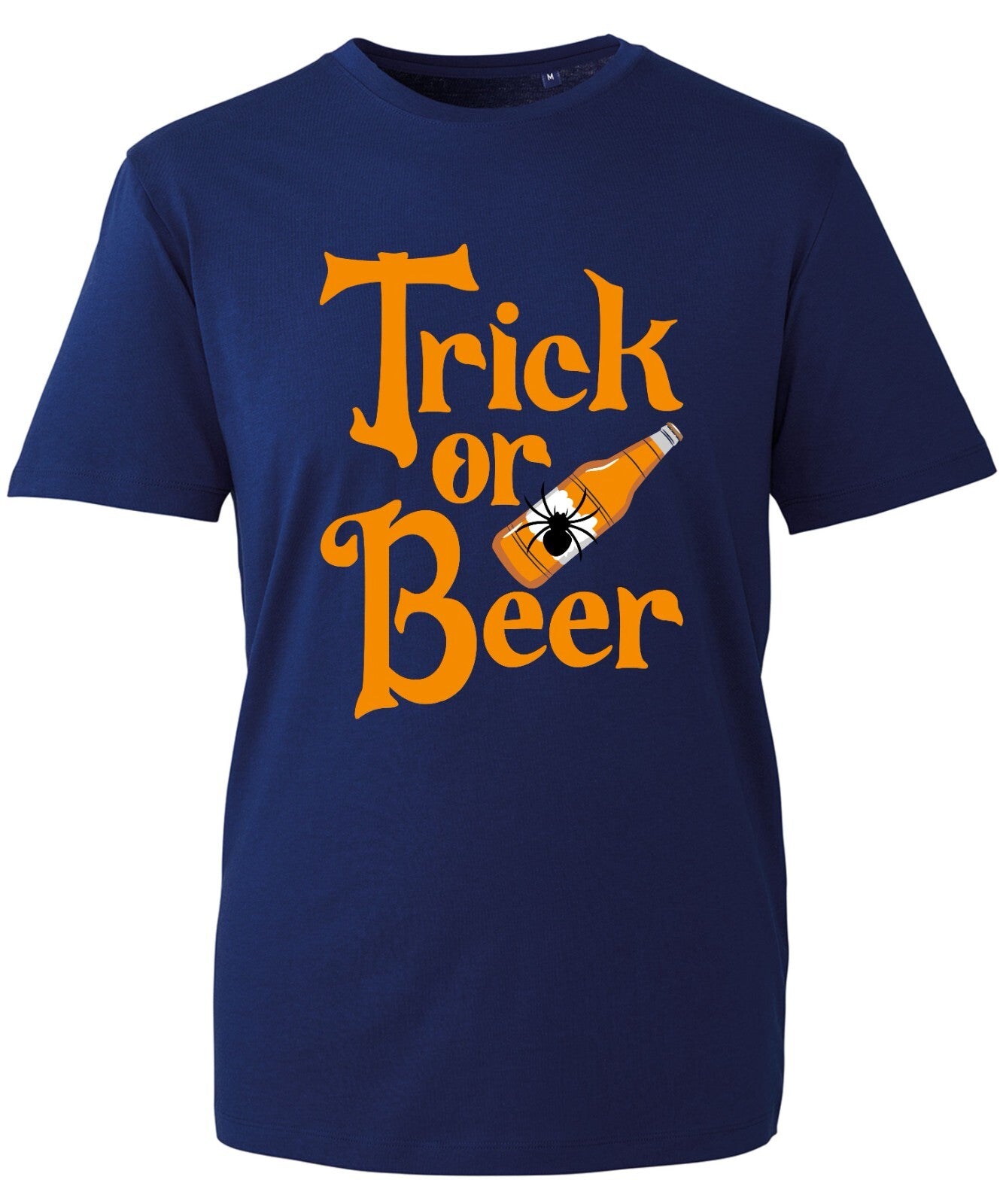 Trick Or Beer T-Shirt Funny Horror Nightmare Halloween Beer Lovers Scary Party