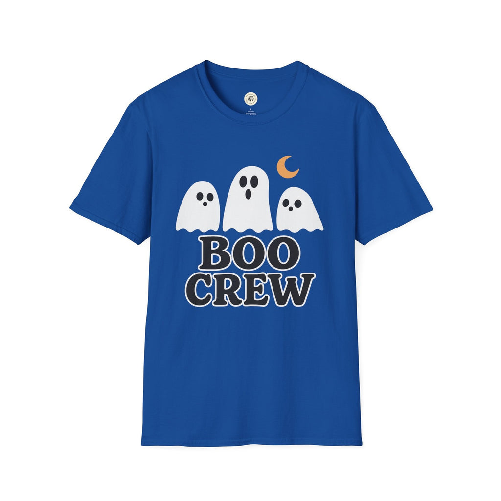 Boo Crew Halloween Unisex T-Shirt, Scary Ghost Trick or Treat Costume Tee