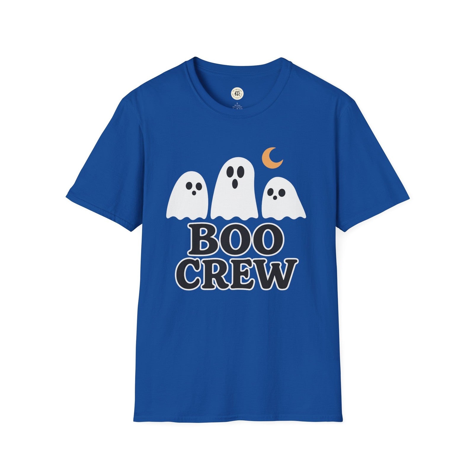 Boo Crew Halloween Unisex T-Shirt, Scary Ghost Trick or Treat Costume Tee