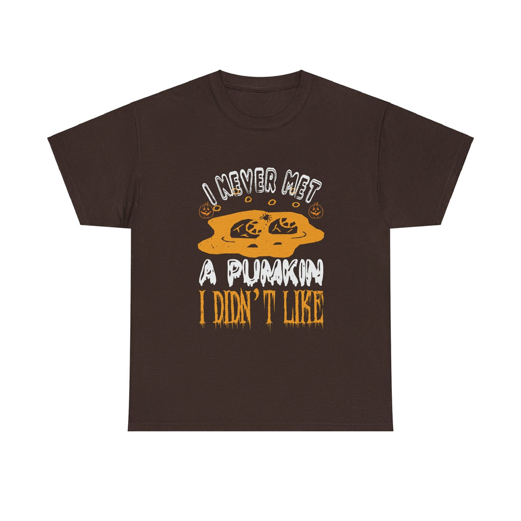 I Never Met A pumkin I Didn"t Like Halloween T shirt Costume Trick or Treat