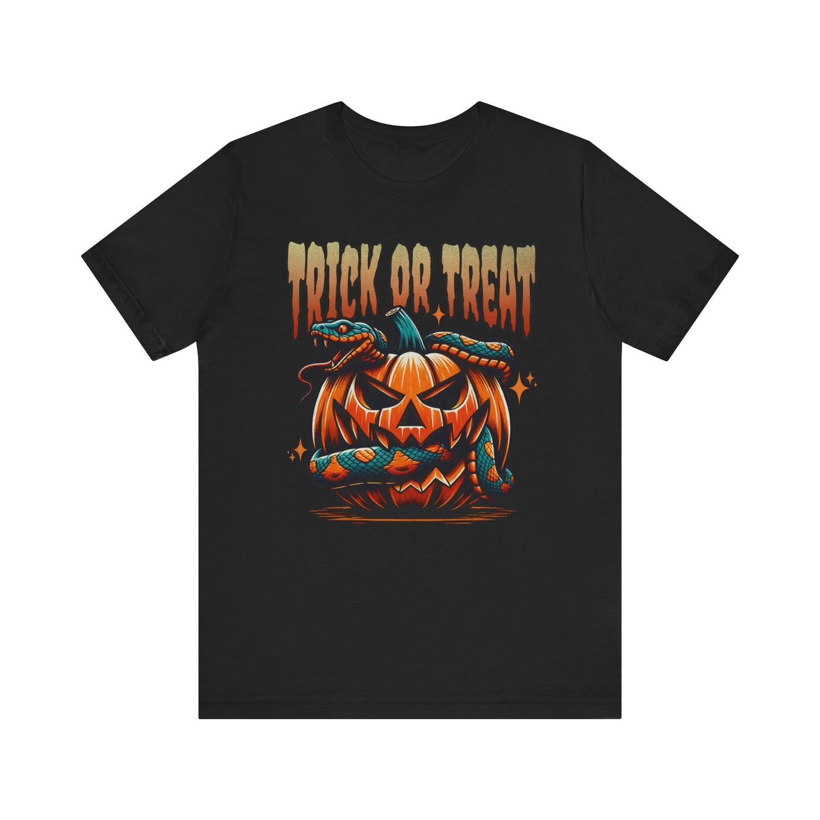 Trick or Treat Shirt, Halloween Shirt, Snake Shirt, Jack-o-Lantern Shirt