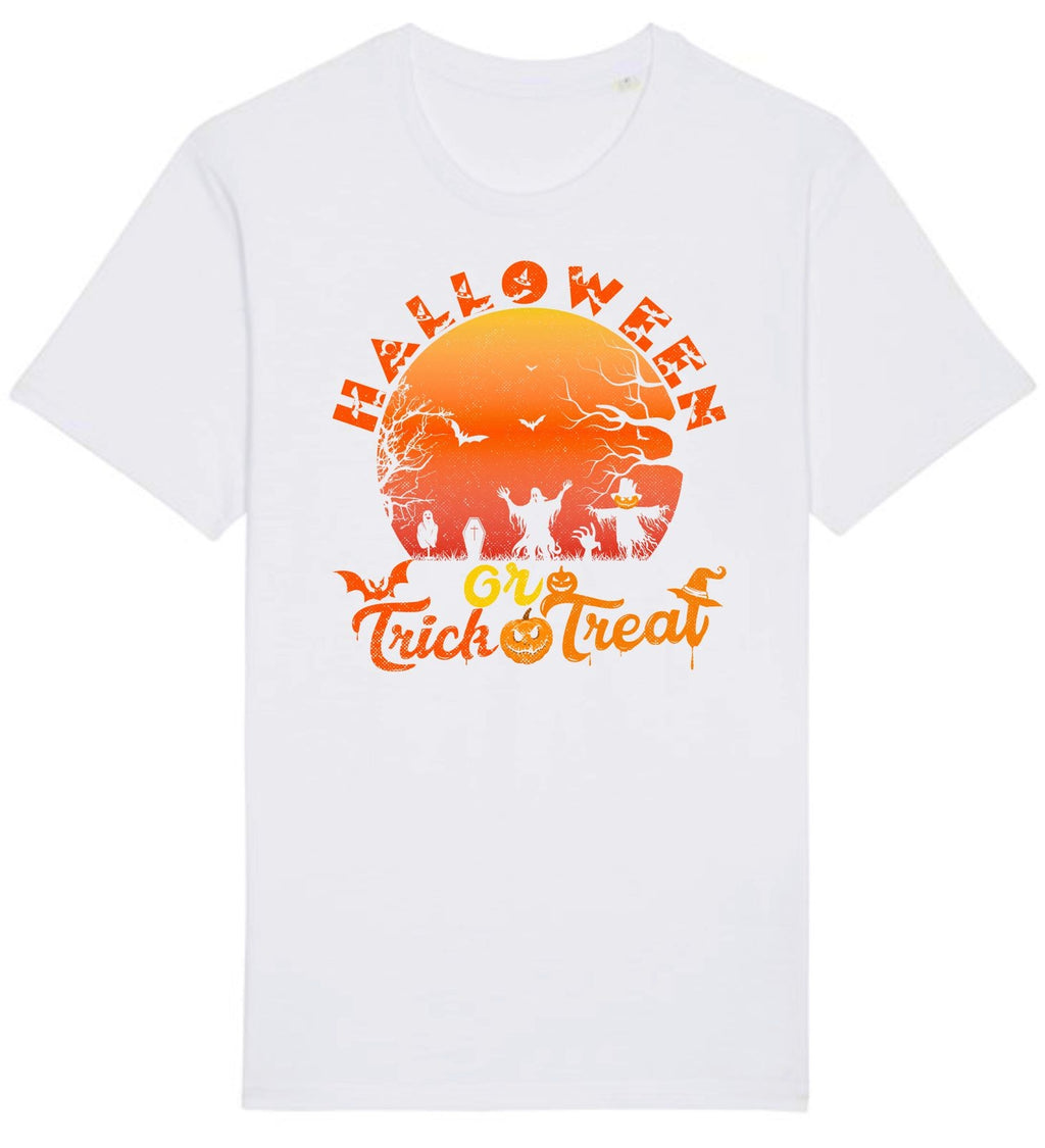 Halloween Pumpkin Trick or treat T Shirt,Halloween Night Party,Spooky Gift Top