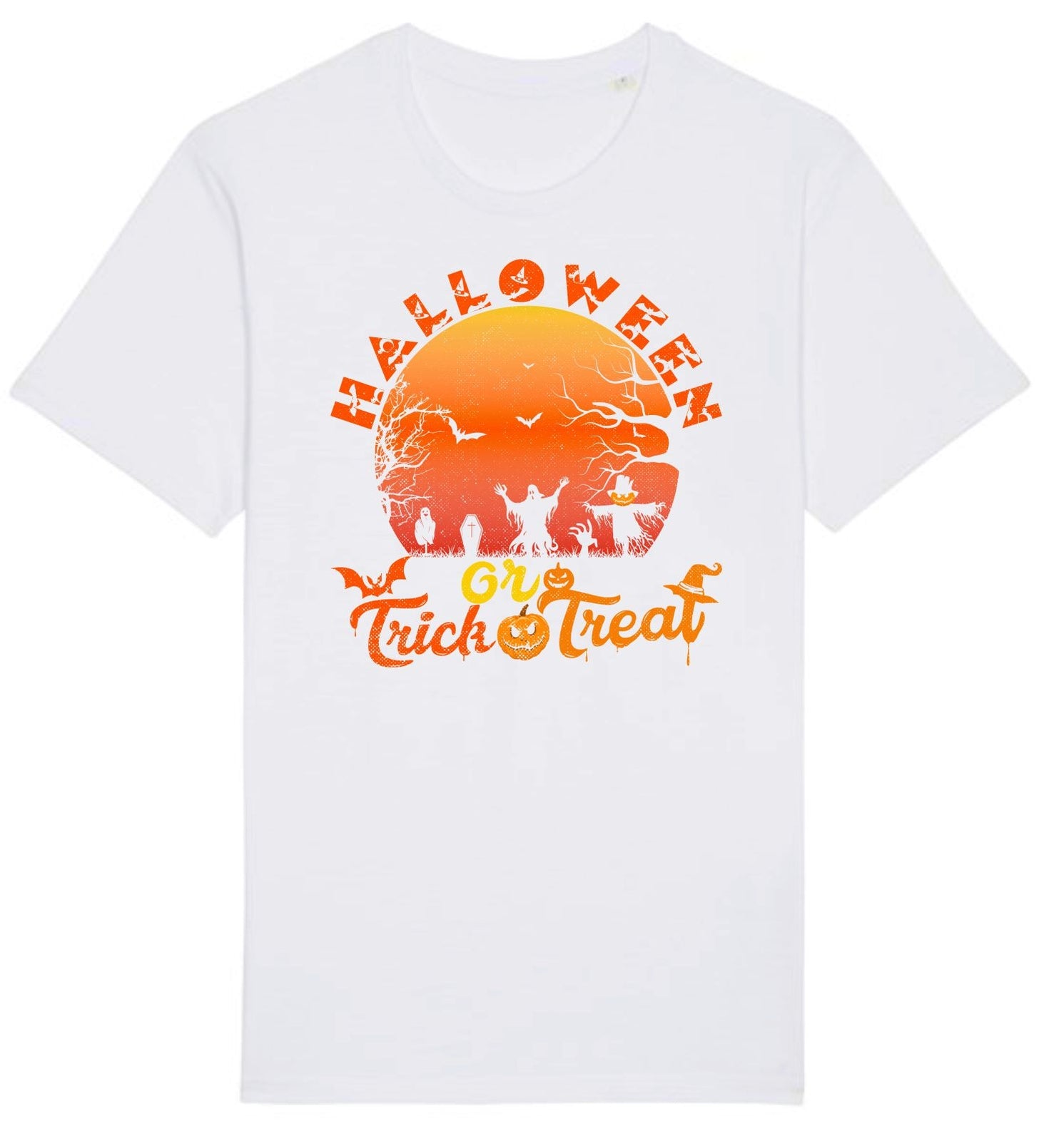 Halloween Pumpkin Trick or treat T Shirt,Halloween Night Party,Spooky Gift Top