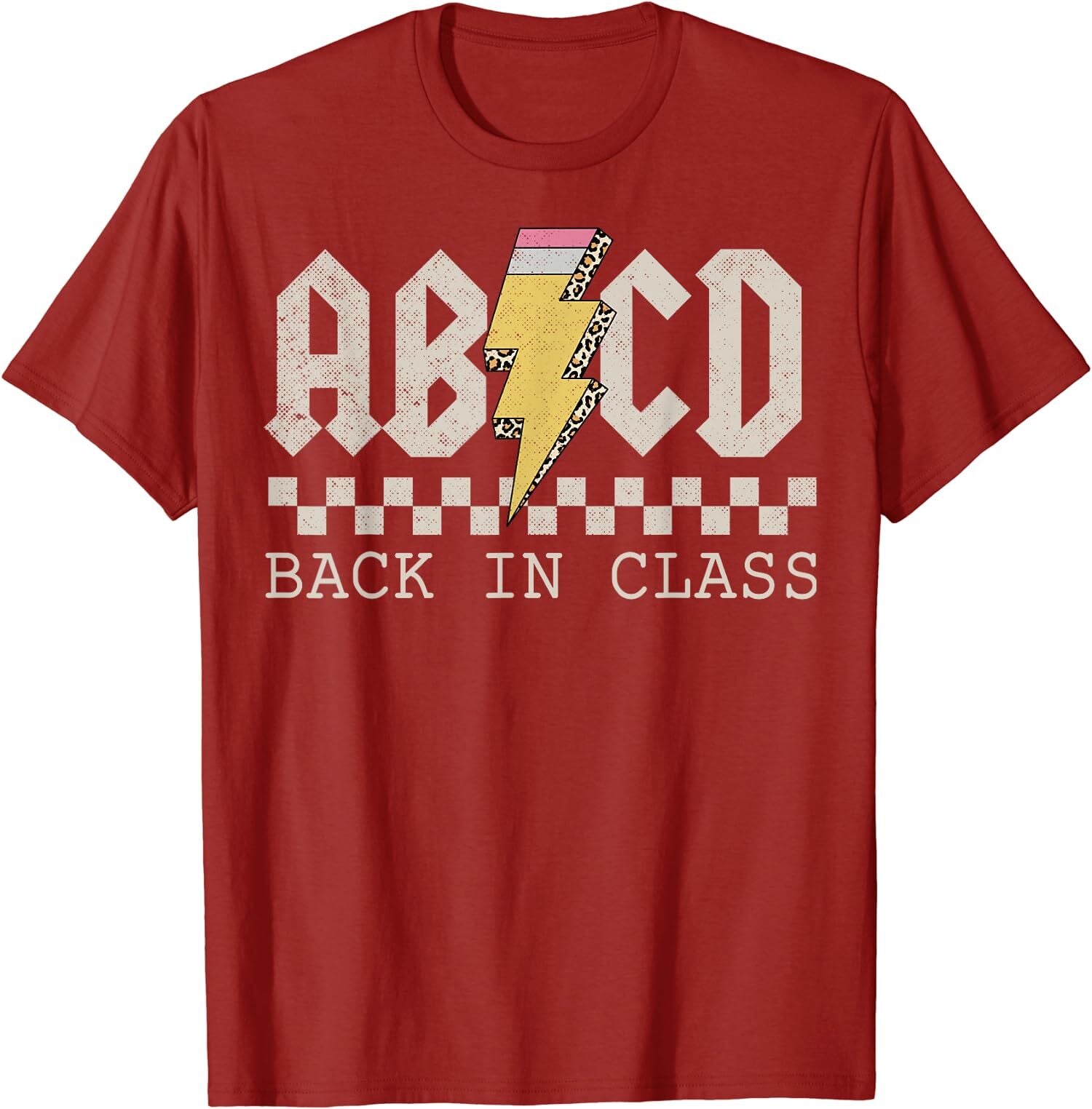 Rock Back To School ABCD Back In Class Teachers Gift Unisex T-Shirt