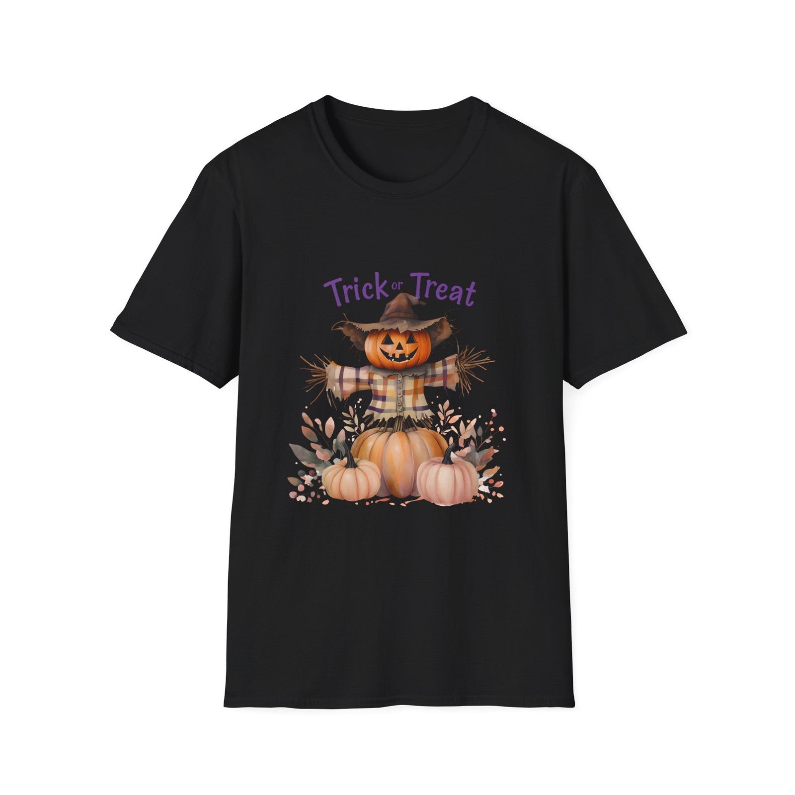 Halloween Scarecrow T-Shirt, Unisex Fall Apparel, Trick or Treat Tee