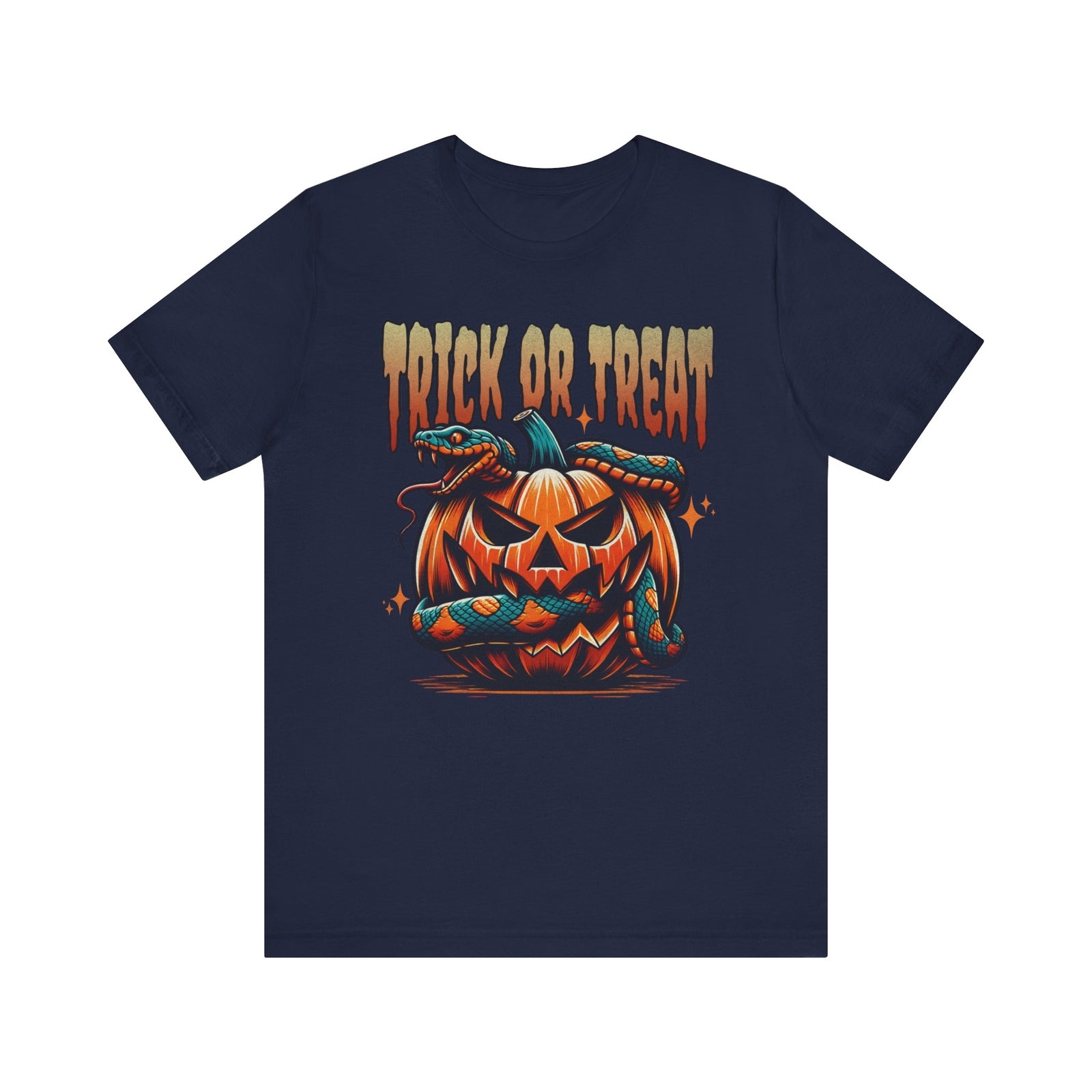 Trick or Treat Shirt, Halloween Shirt, Snake Shirt, Jack-o-Lantern Shirt