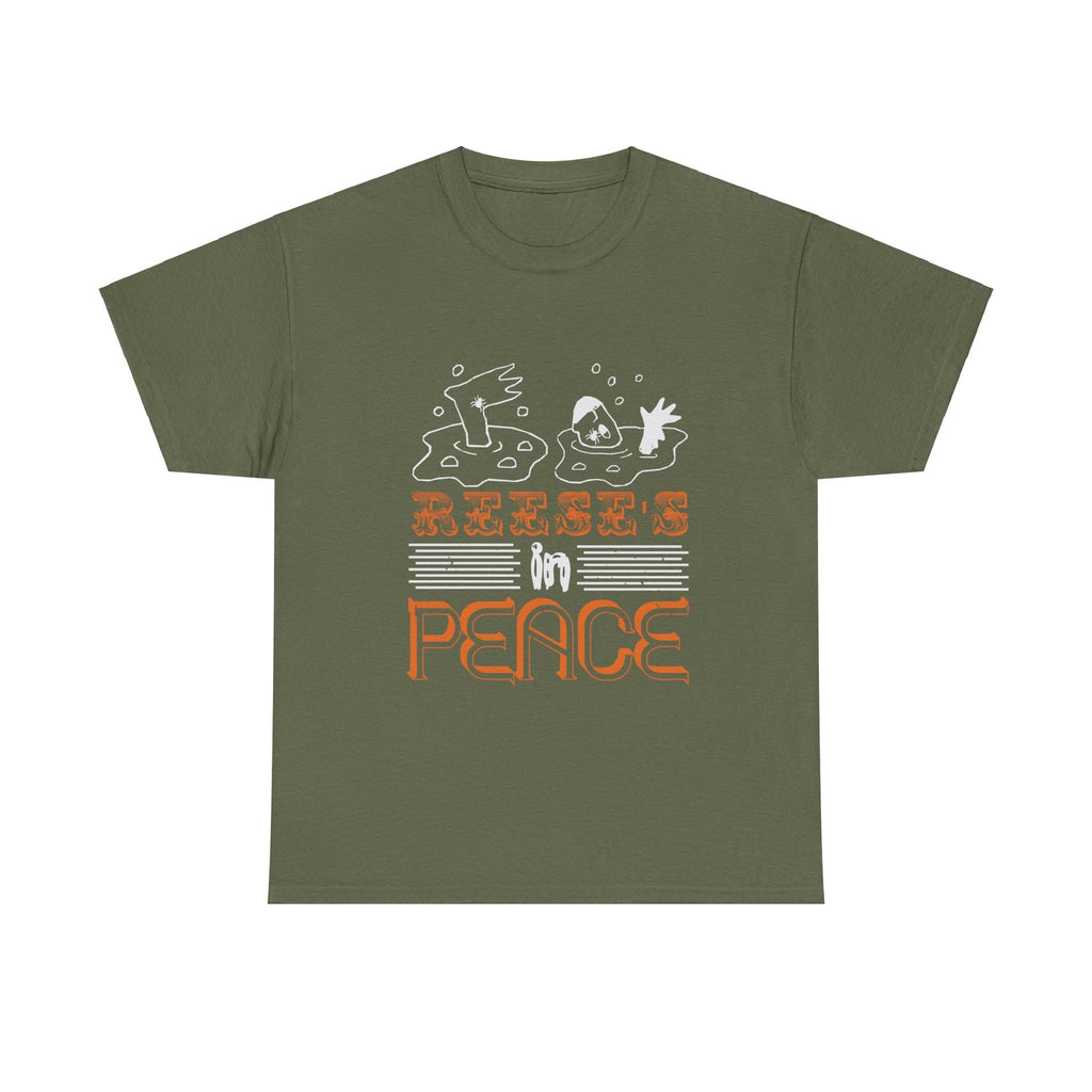 Reese's in Peace funny t shirt Halloween Candy spiders trick or treat costume