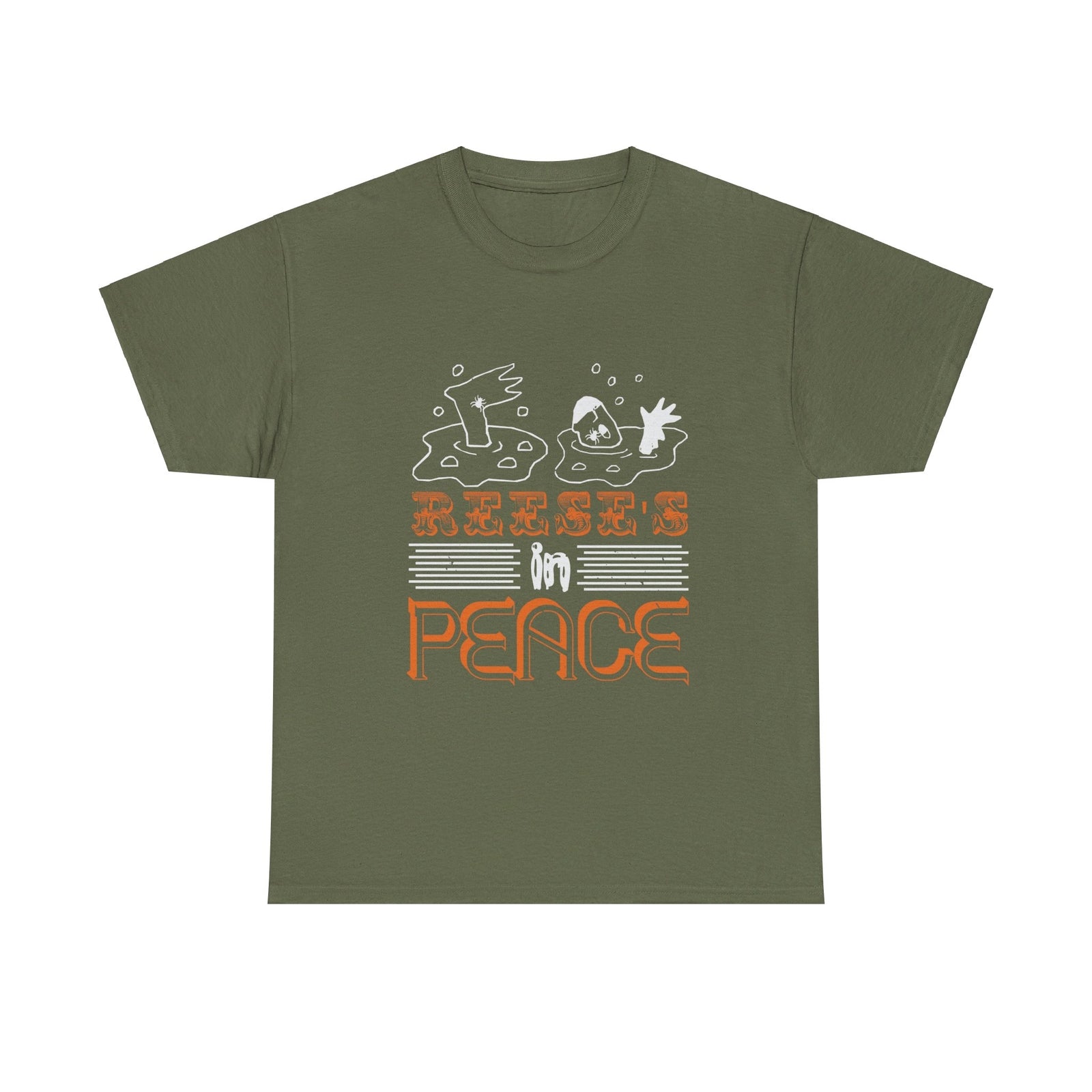 Reese's in Peace funny t shirt Halloween Candy spiders trick or treat costume