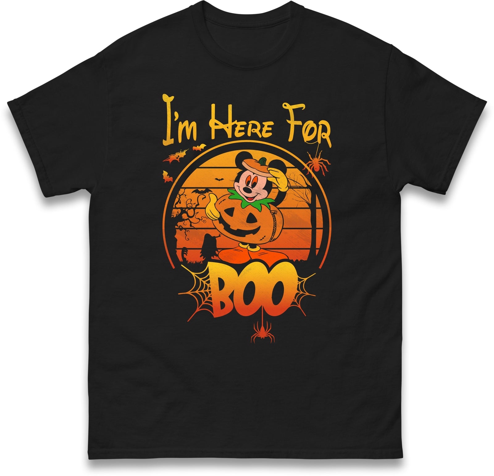 I'm Here For The Boo Halloween T Shirt,Halloween Scary Boo Character Gift Top