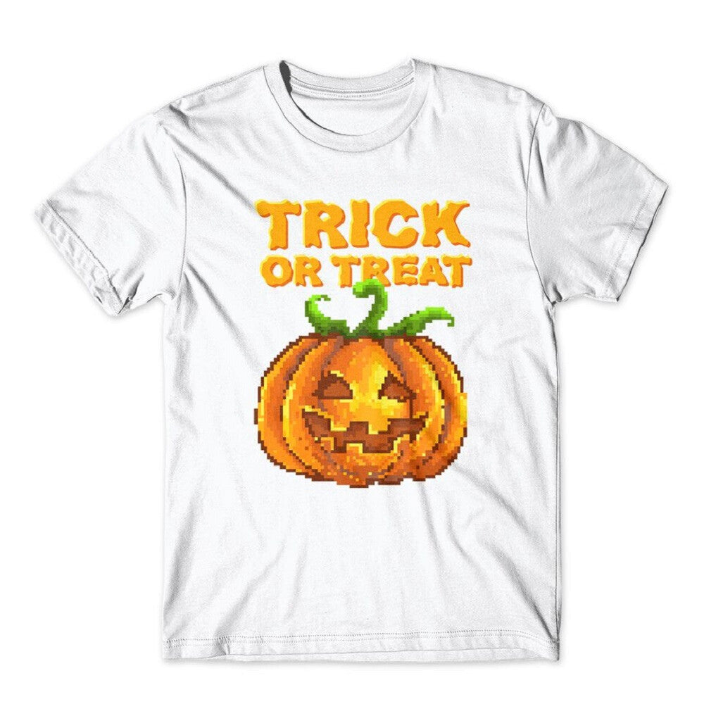 Trick Or Treat Halloween Jack O Lantern T-Shirt 100% Cotton Premium Tee NEW