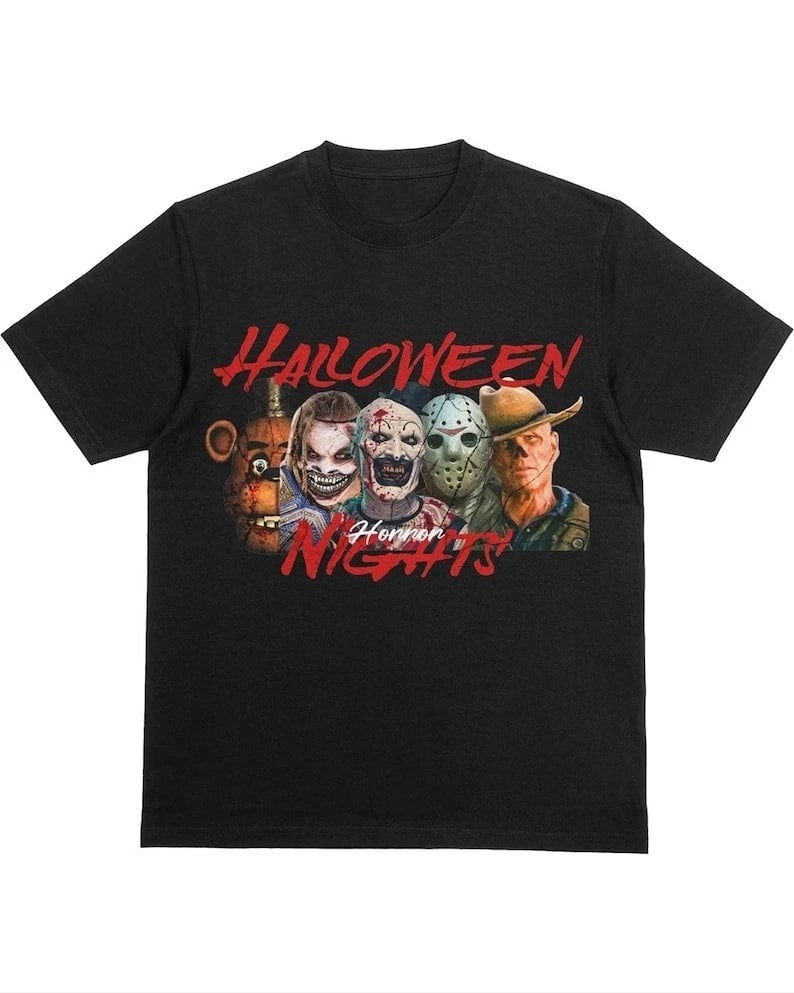 Halloween Horror Nights 2025 Shir Haunted House Icons Graphic