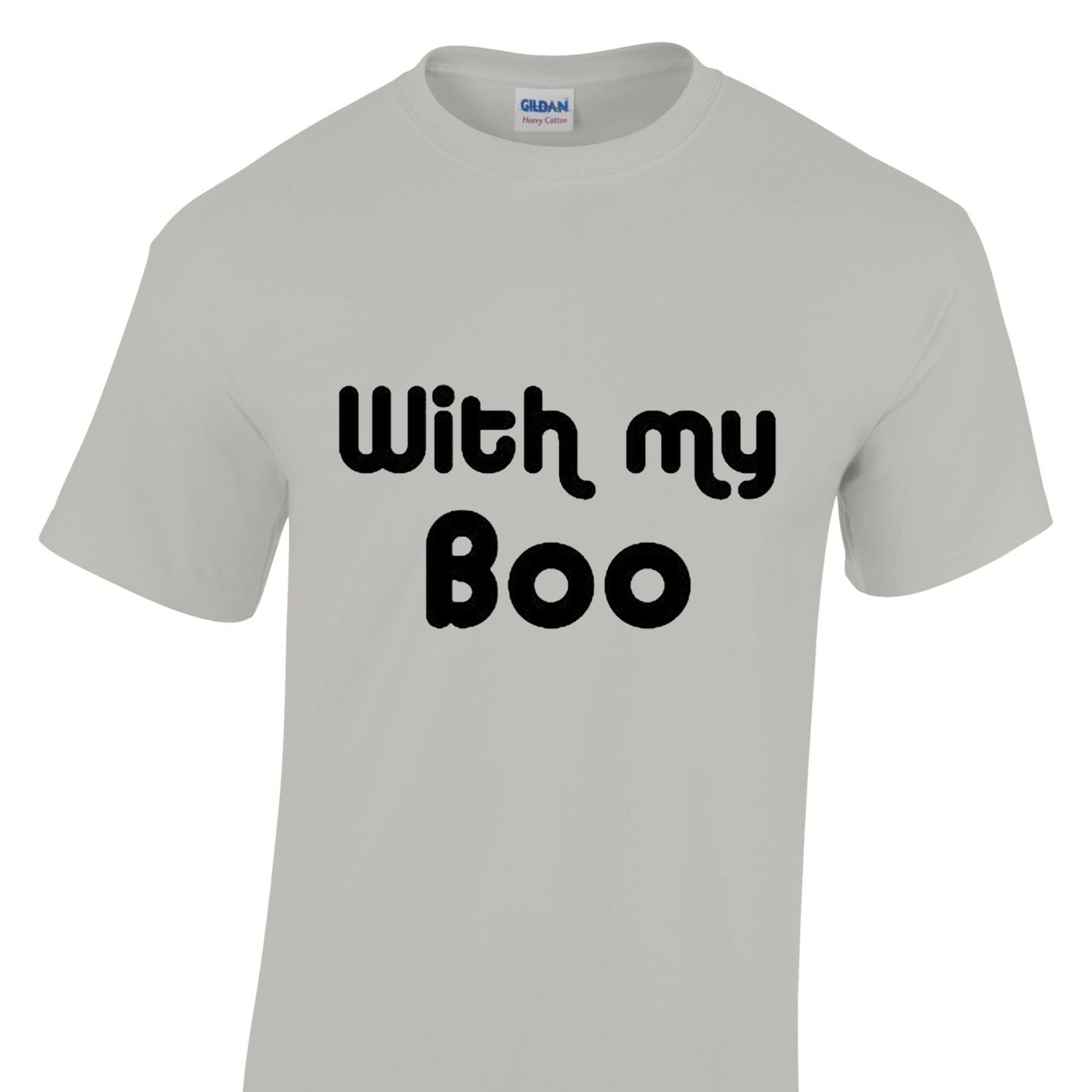 Mens Halloween Tshirt - With My Boo Party Night Trick Or Treat Costume T Shirt