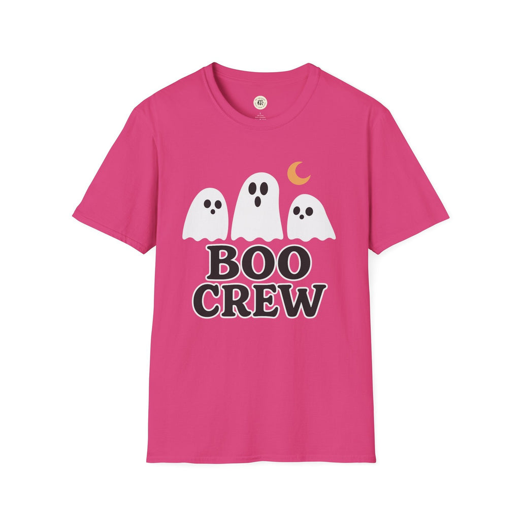 Boo Crew Halloween Unisex T-Shirt, Scary Ghost Trick or Treat Costume Tee