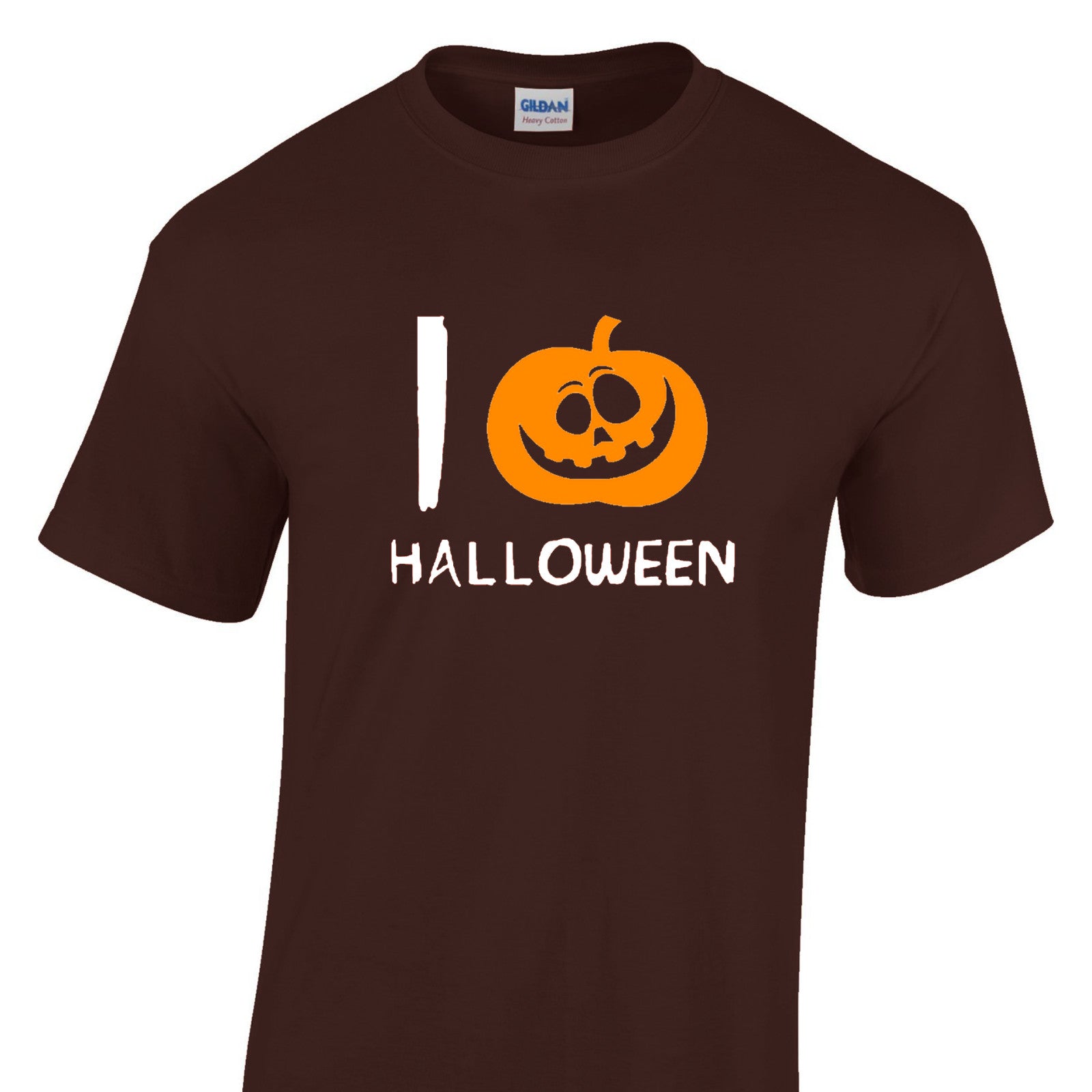 Mens I Love Halloween Tshirt - New Pumpkin Heart Trick Or Treat Costume T Shirt