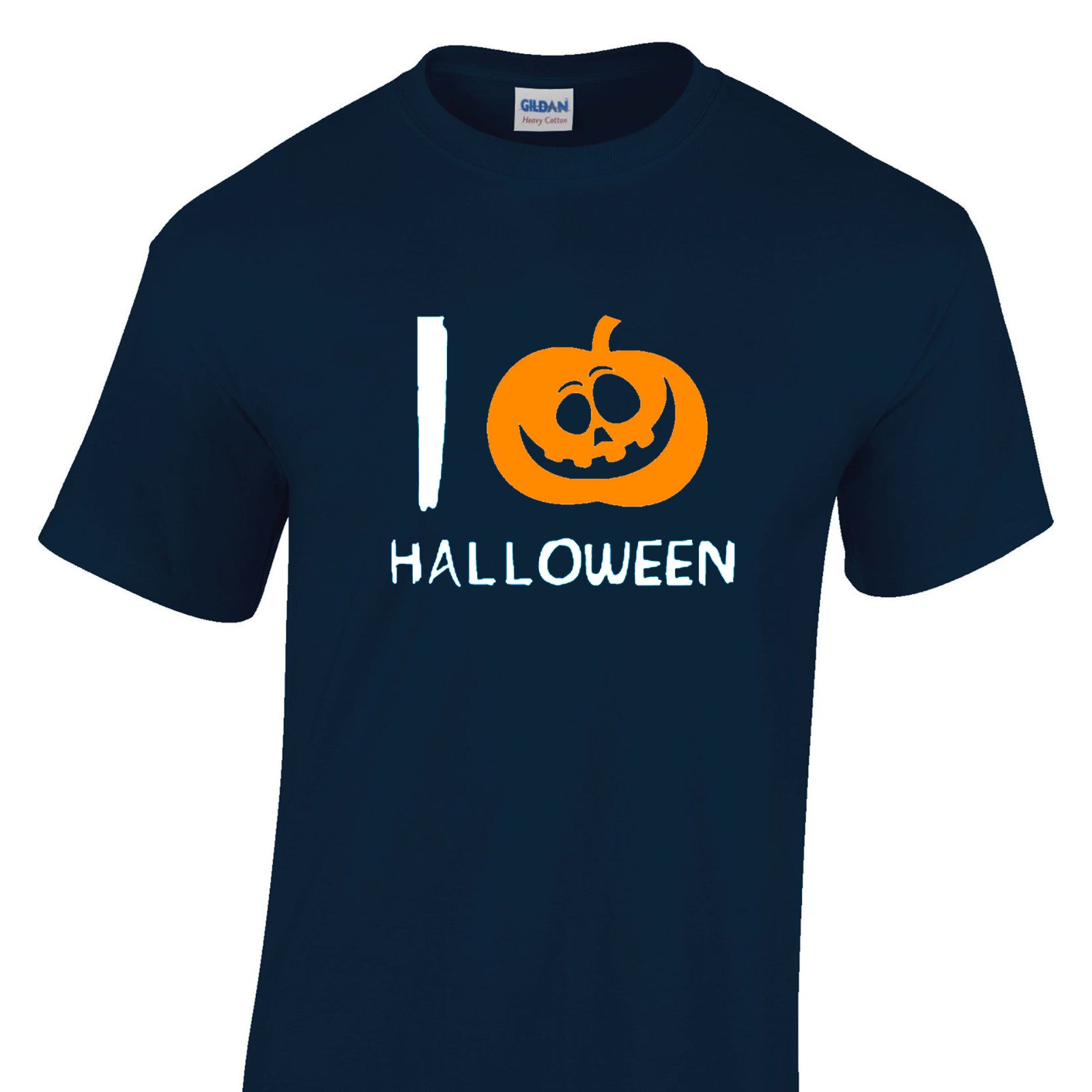 Mens I Love Halloween Tshirt - New Pumpkin Heart Trick Or Treat Costume T Shirt
