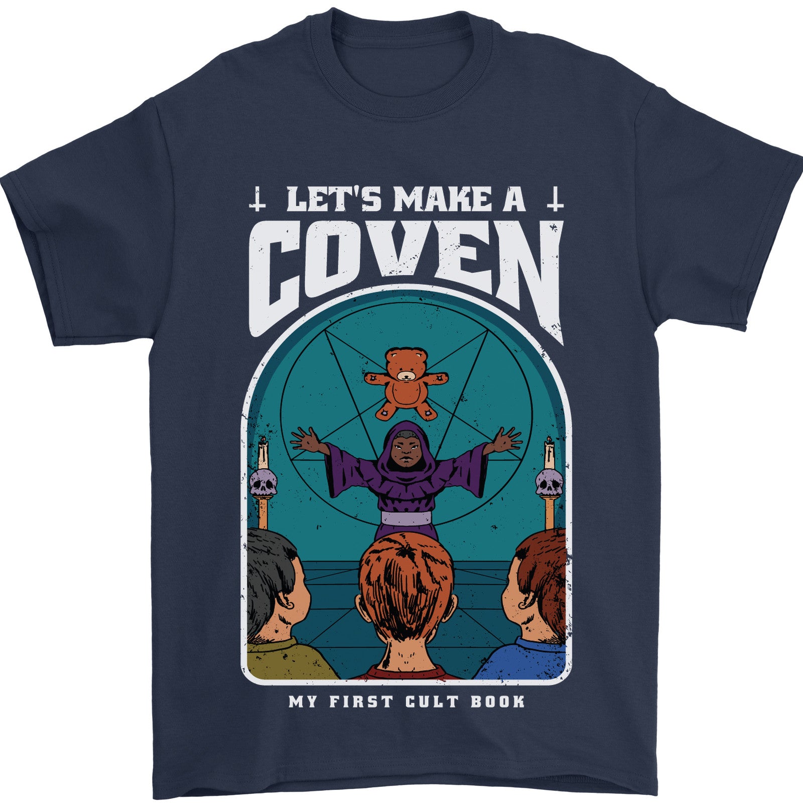 Lets Make a Coven Halloween Satanic Horror Mens T-Shirt 100% Cotton