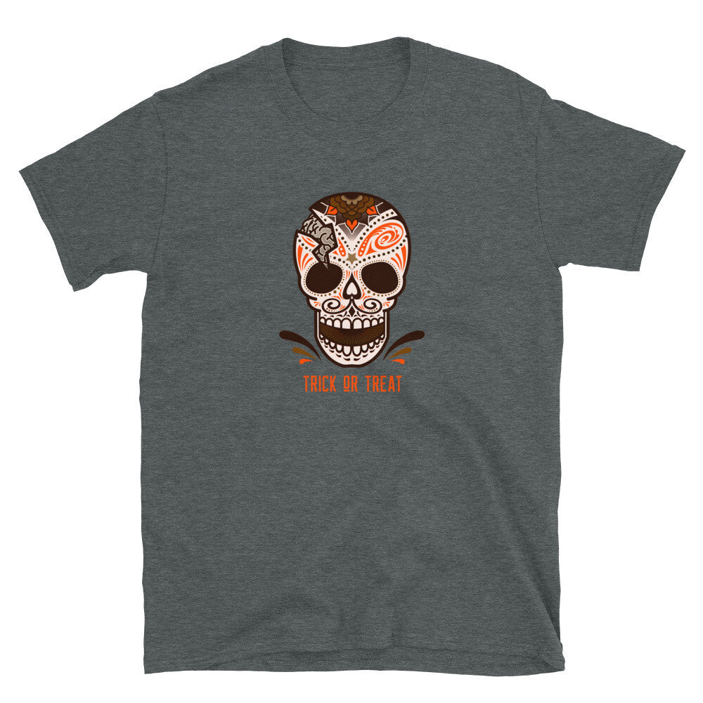Halloween Skull Trick Or Treat Halloween Short-Sleeve Unisex T-Shirt