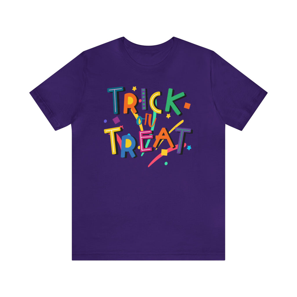 Trick or Treat Halloween Candy T-Shirt Bella Canvas 3001Unisex