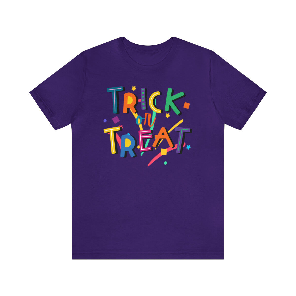 Trick or Treat Halloween Candy T-Shirt Bella Canvas 3001Unisex