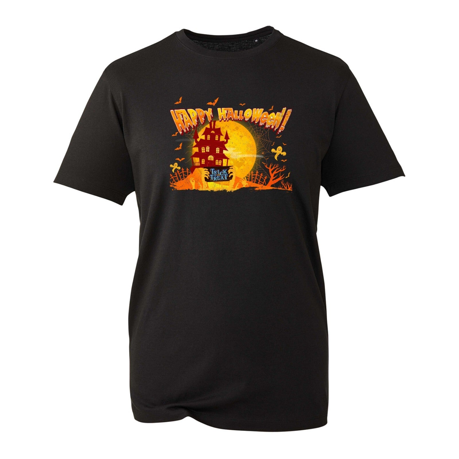 Happy Halloween Trick Or Treat T-Shirt, Scary Boo Spider Halloween Unisex Top