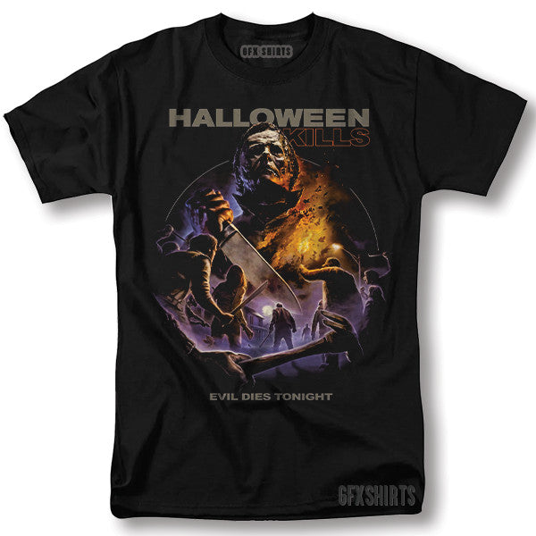 Michael Myers Halloween 90s Horror Movie Vintage Graphic Design T-Shirt
