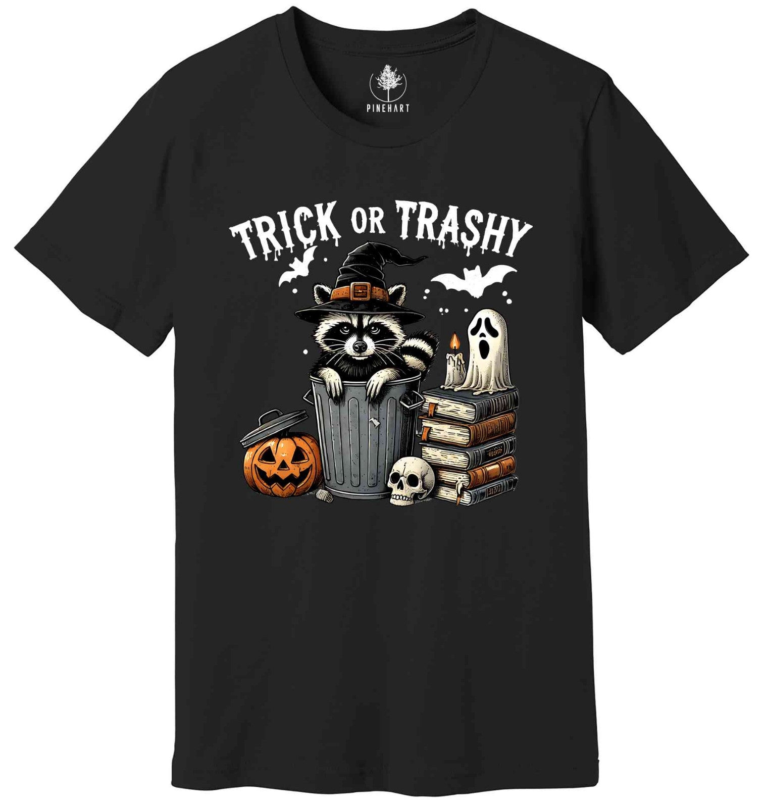 Trick Or Trashy Raccoon Halloween Shirt, Cute Raccoon T-shirt