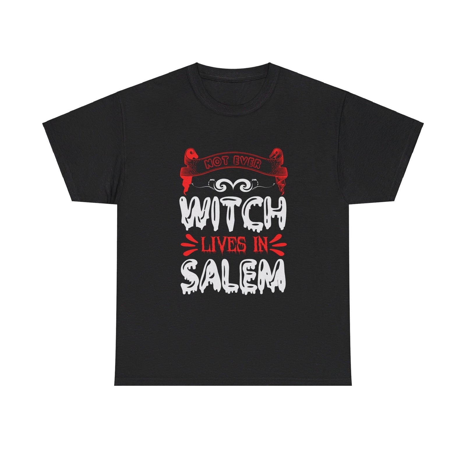Not Ever Witch Lives In Salem Halloween T shirt Trick or Treat Costume  October