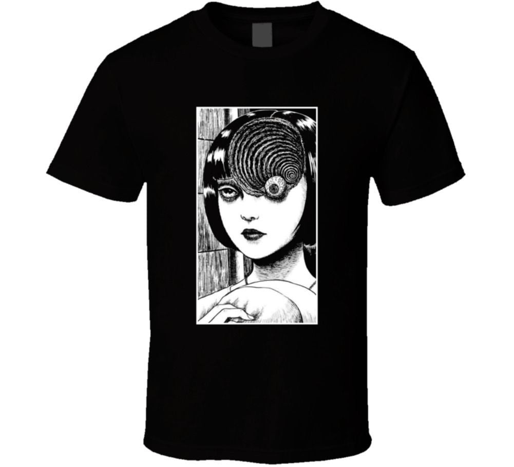 Halloween Uzumaki Junji Ito Japanese Japan Horror Retro T-Shirt Tee Gift New