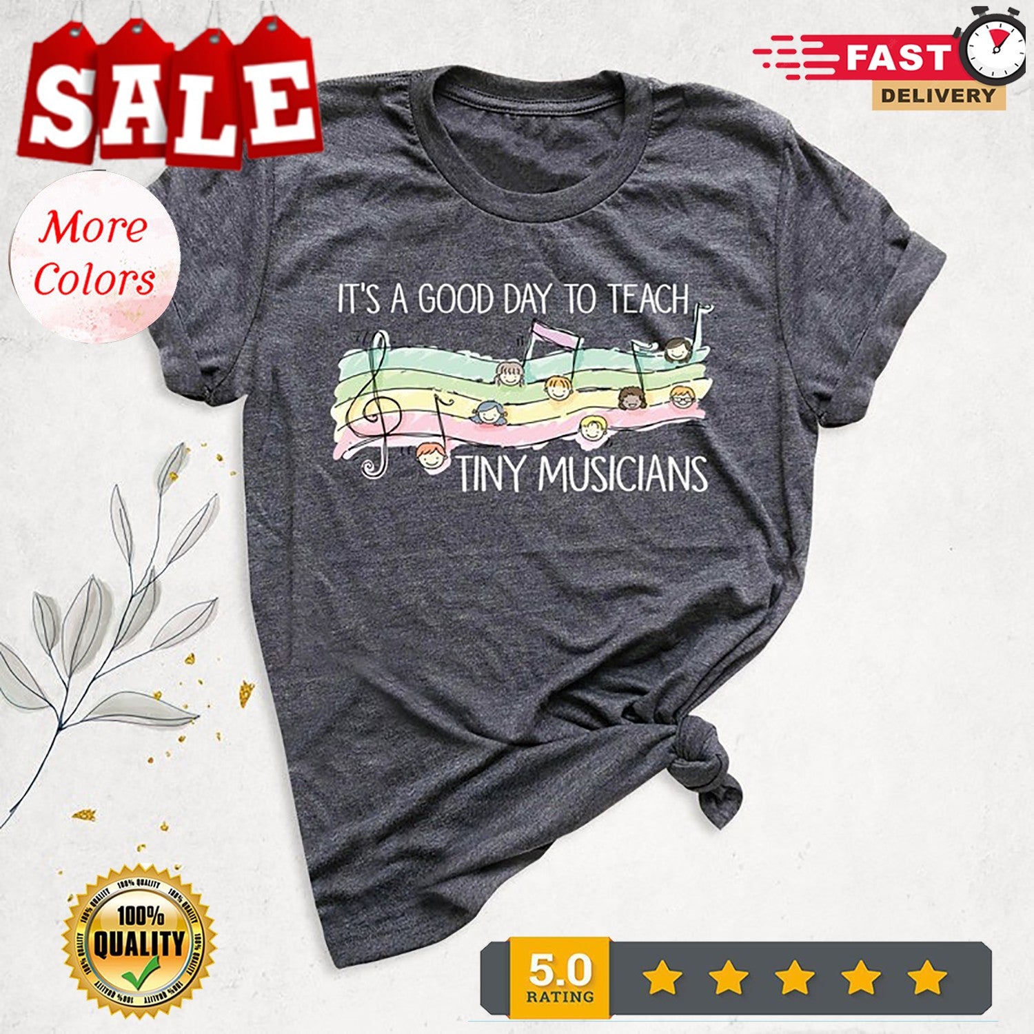 It's A Good Day To Teach Tiny Musicians Shirt, Music Teacher Shirt, Back to S...