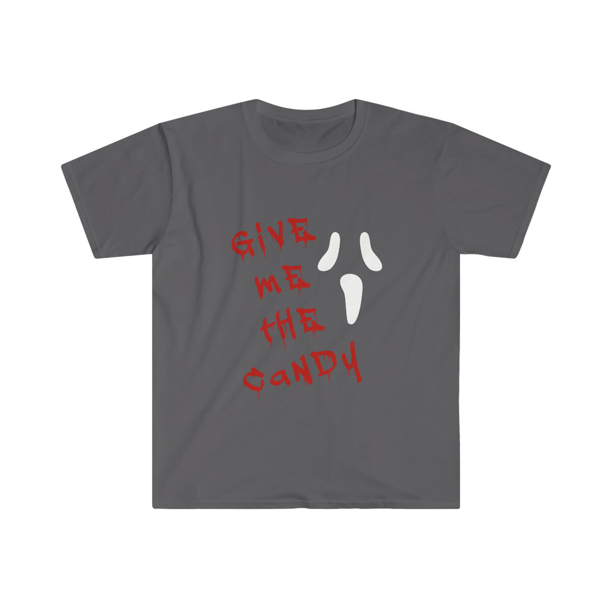 Funny Halloween Costume Shirt, Trick or Treat Unisex t-Shirt Scream Face Terror