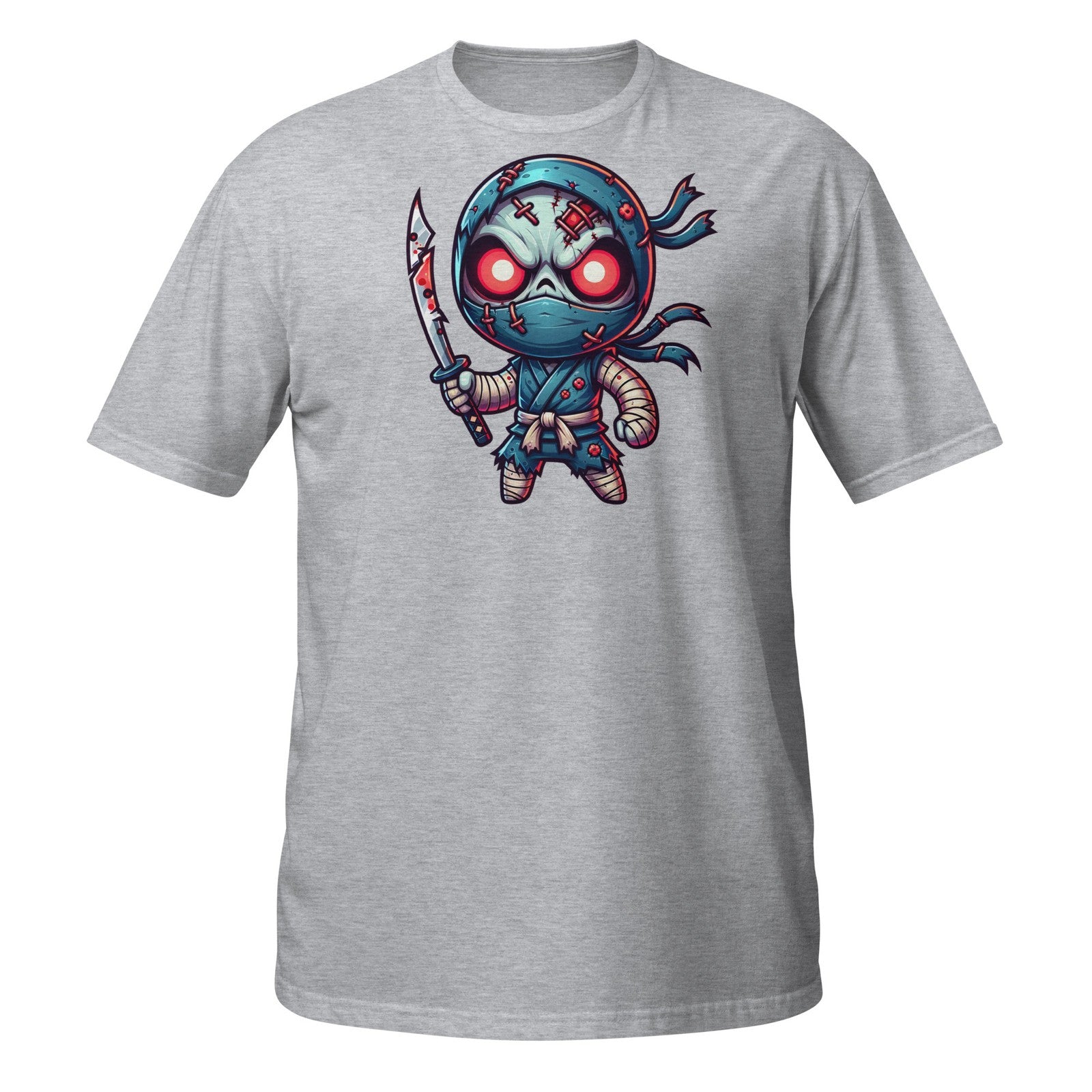 Scary Ninja Shirt – Cute Zombie Warrior with Sword Halloween Design