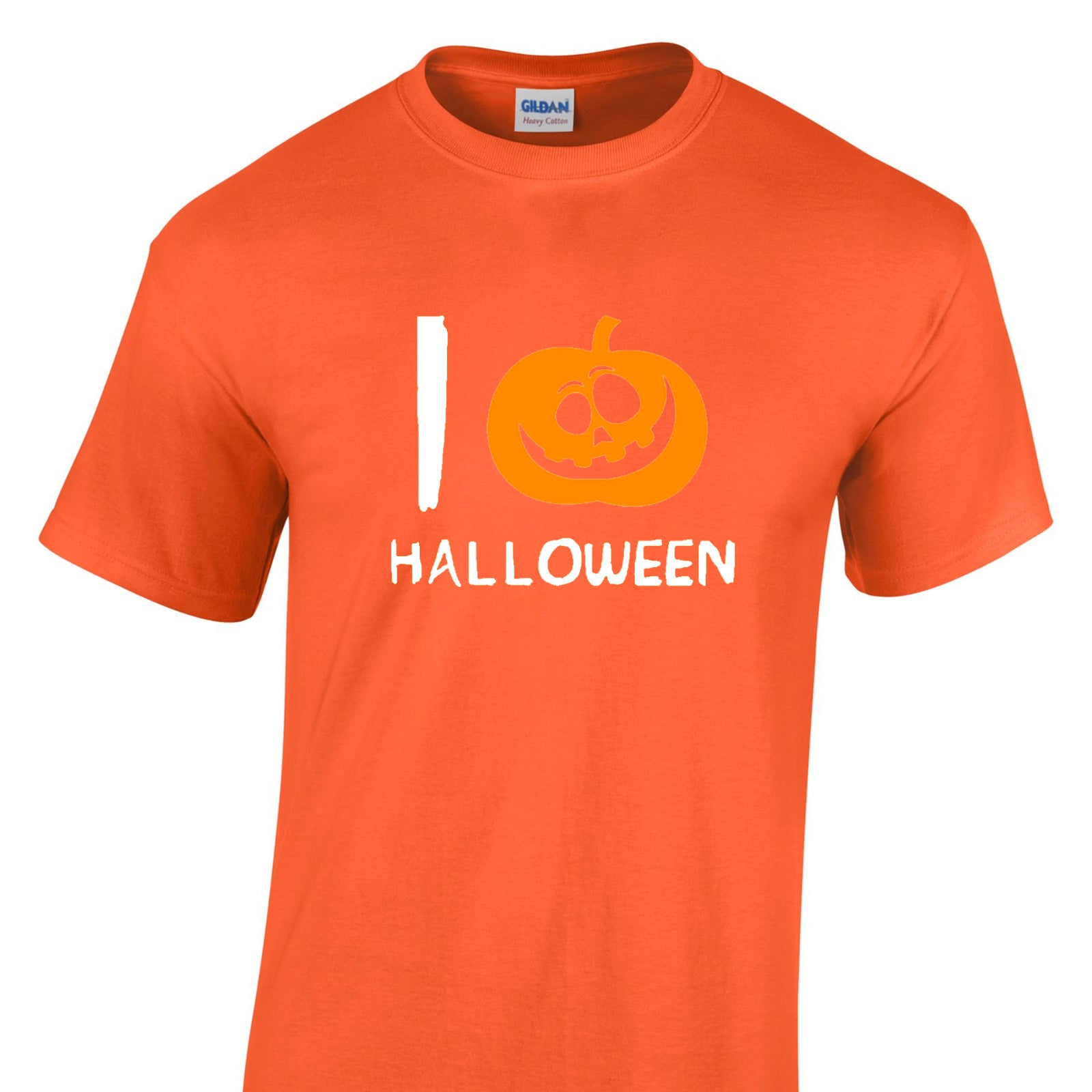 Mens I Love Halloween Tshirt - New Pumpkin Heart Trick Or Treat Costume T Shirt