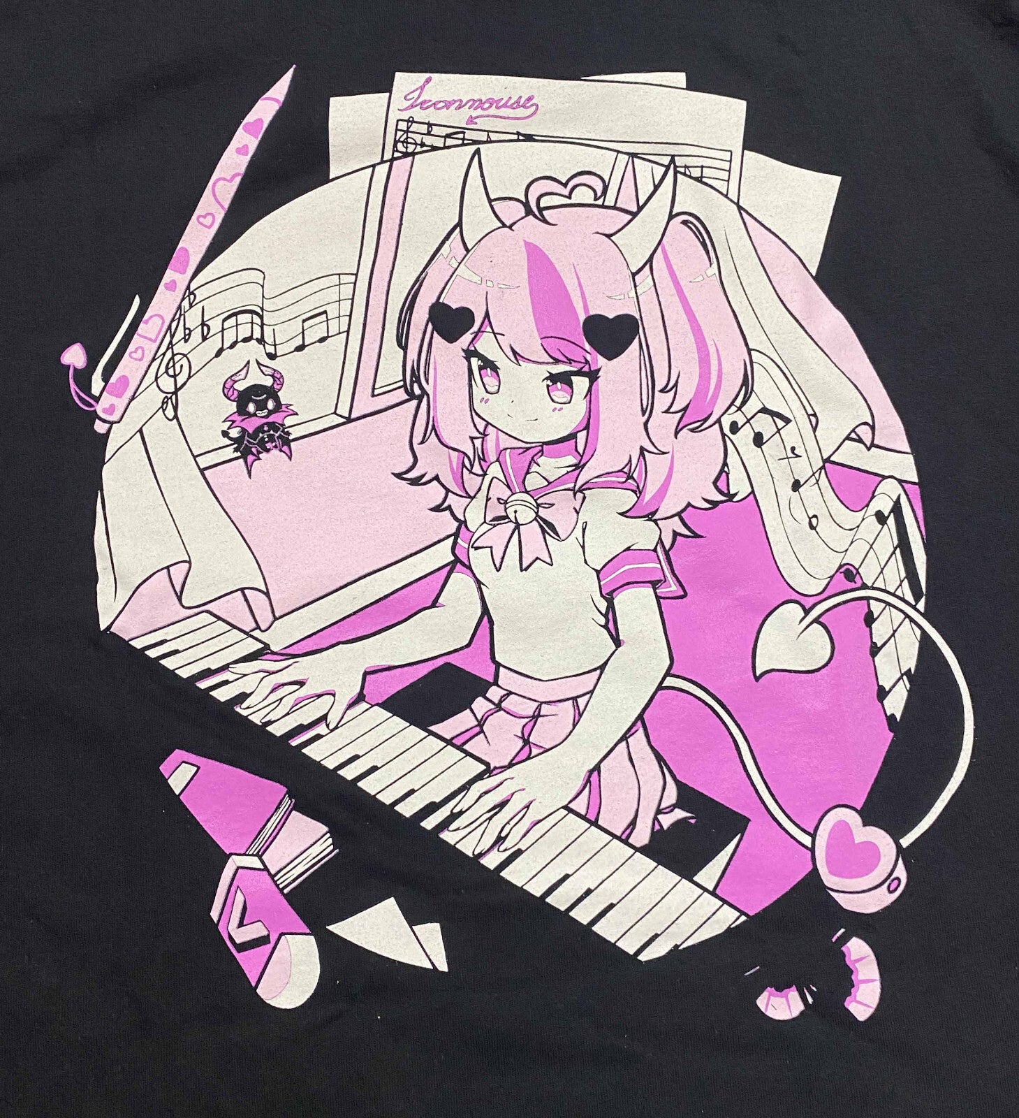 Vshojo Ironmouse Back to School Long Sleeved Adult T-Shirt