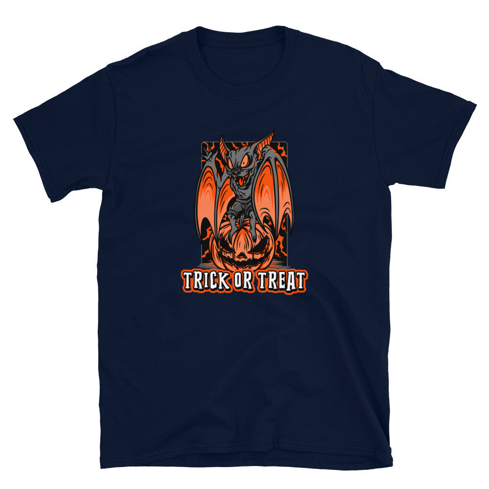 Funny Halloween Pumpkin Trick Or Treat Halloween Short-Sleeve Unisex T-Shirt