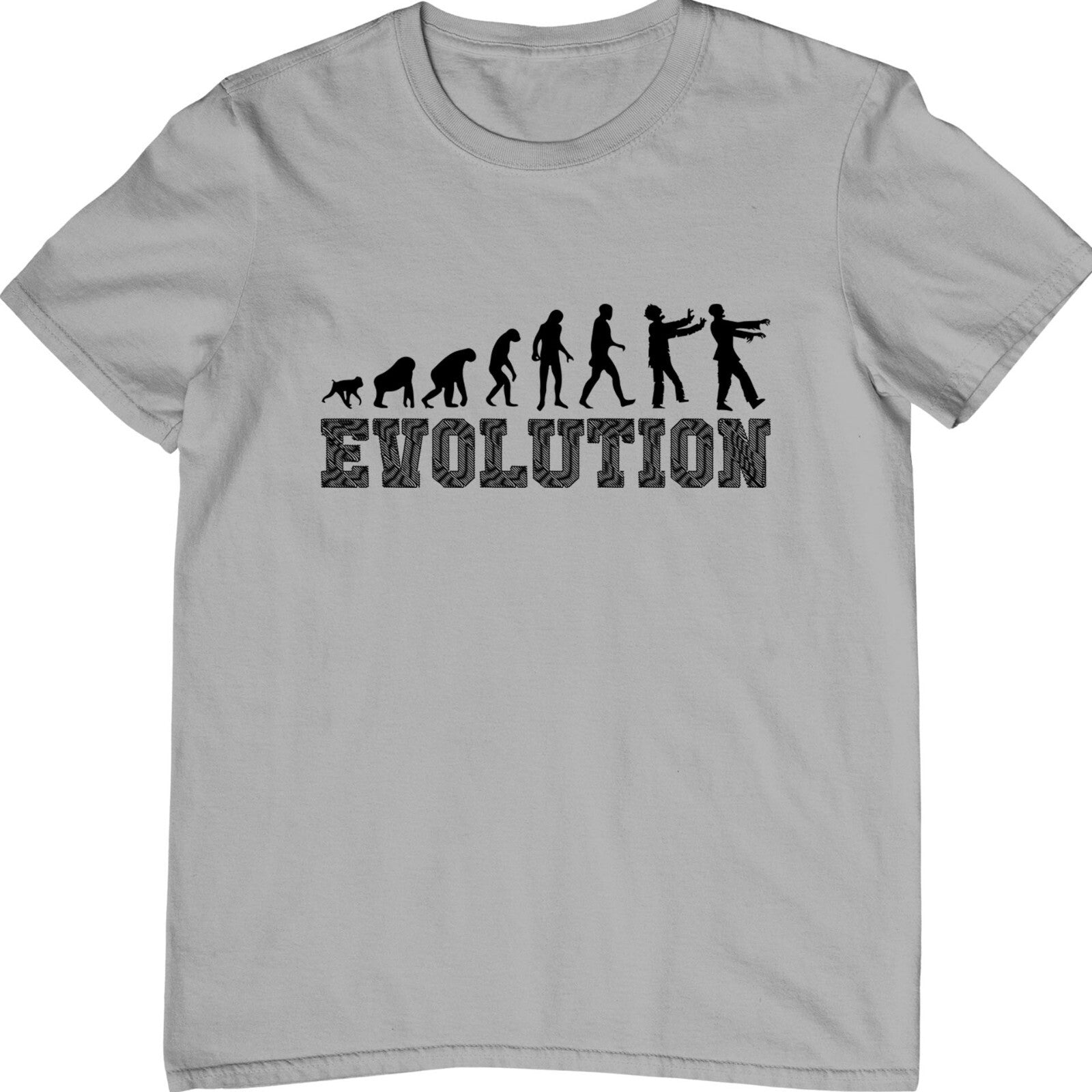 Zombie Evolution T-Shirt Horror Undead Funny Halloween Scary Costume Tee Top
