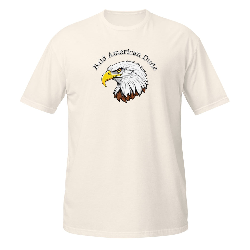 Bald American Dude Short-Sleeve Unisex T-Shirt Patriotic Eagle USA America Hair