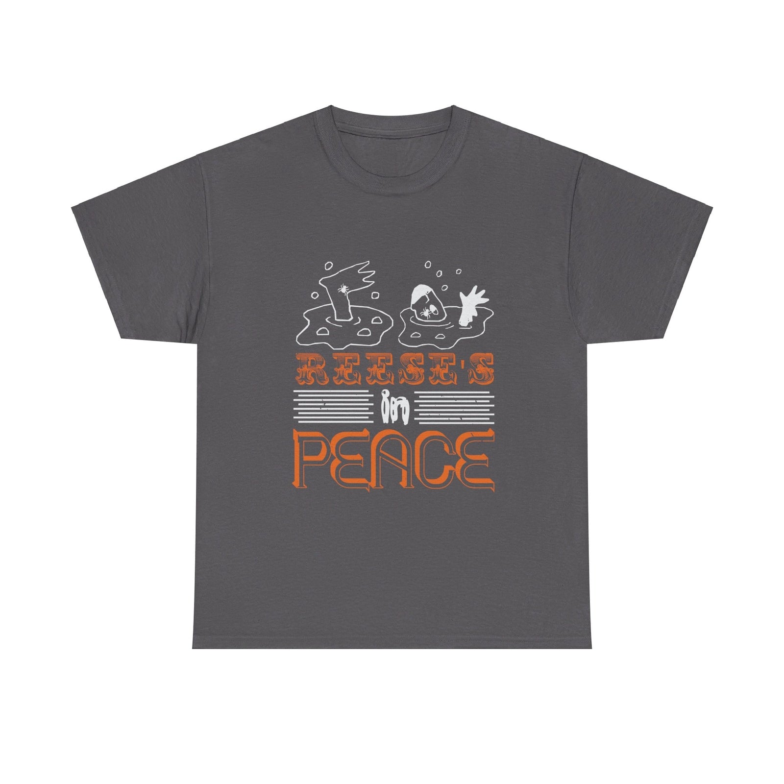 Reese's in Peace funny t shirt Halloween Candy spiders trick or treat costume