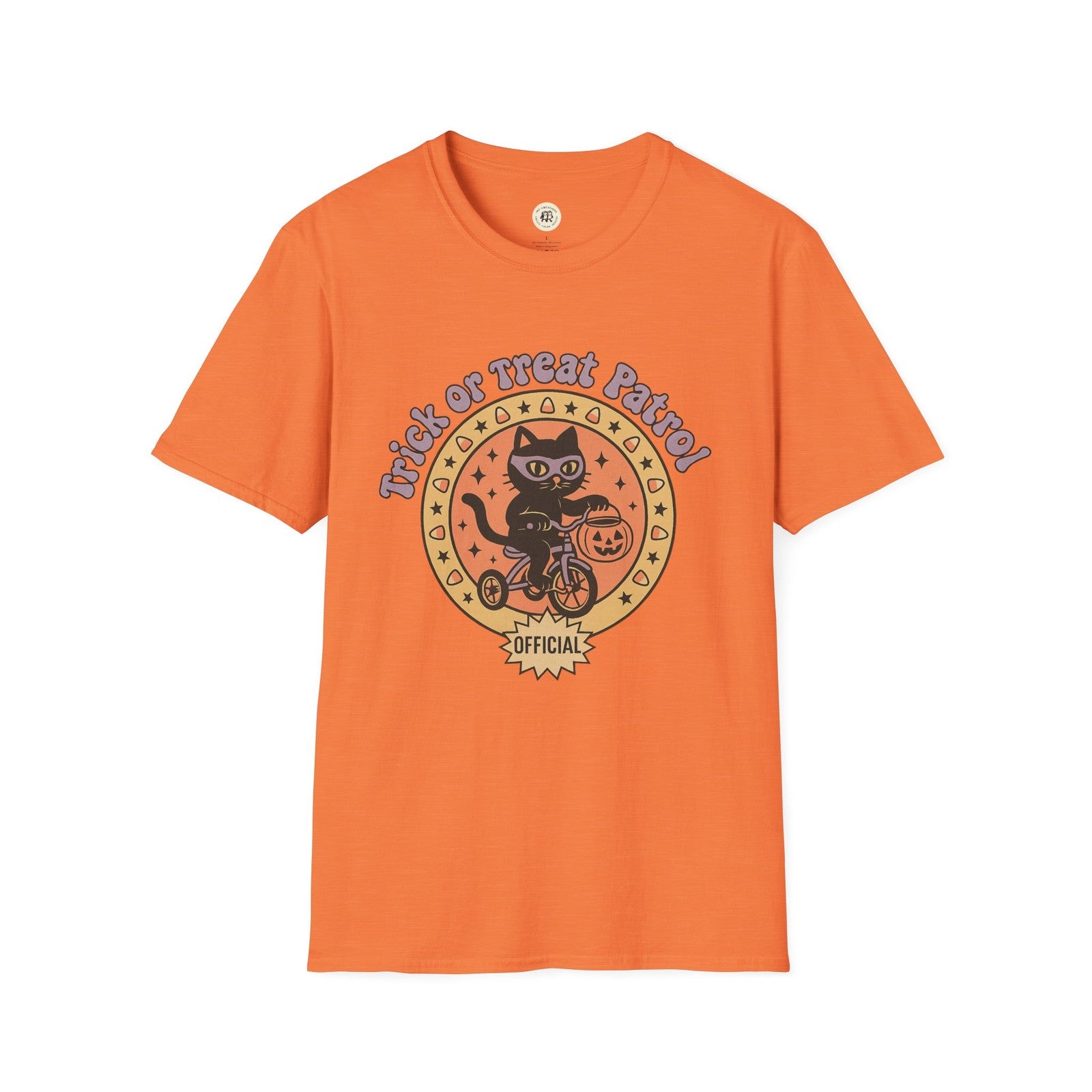Halloween Cat T-Shirt, Unisex Tee, Trick or Treat Shirt, Spooky Apparel