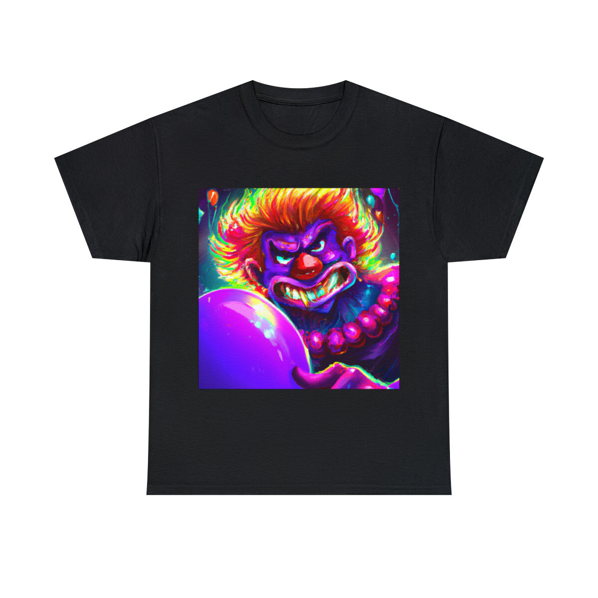Halloween Evil Clown T Shirt Art Tee Unisex Adult Horror Scary Trick or Treat