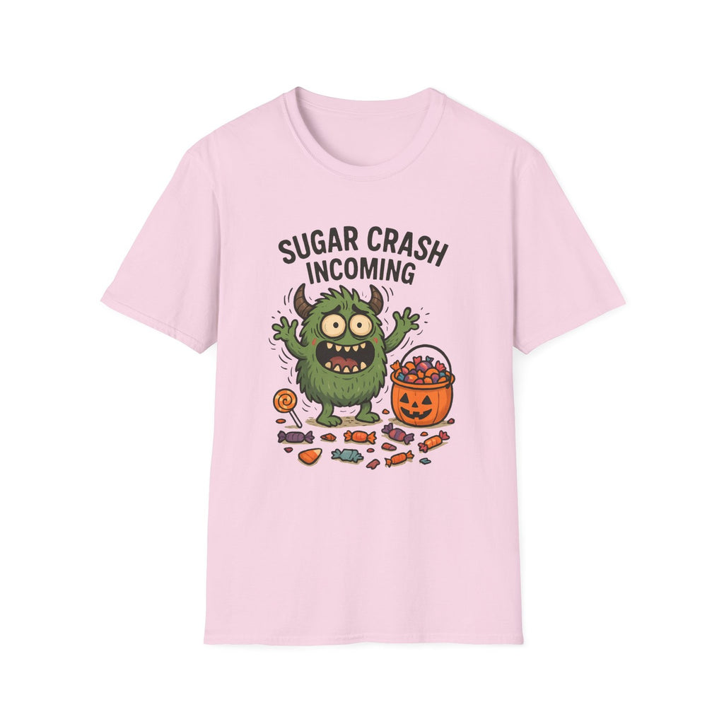 Unisex Softstyle T-Shirt – Funny Halloween Tee, Monster , Trick or Treat Candy