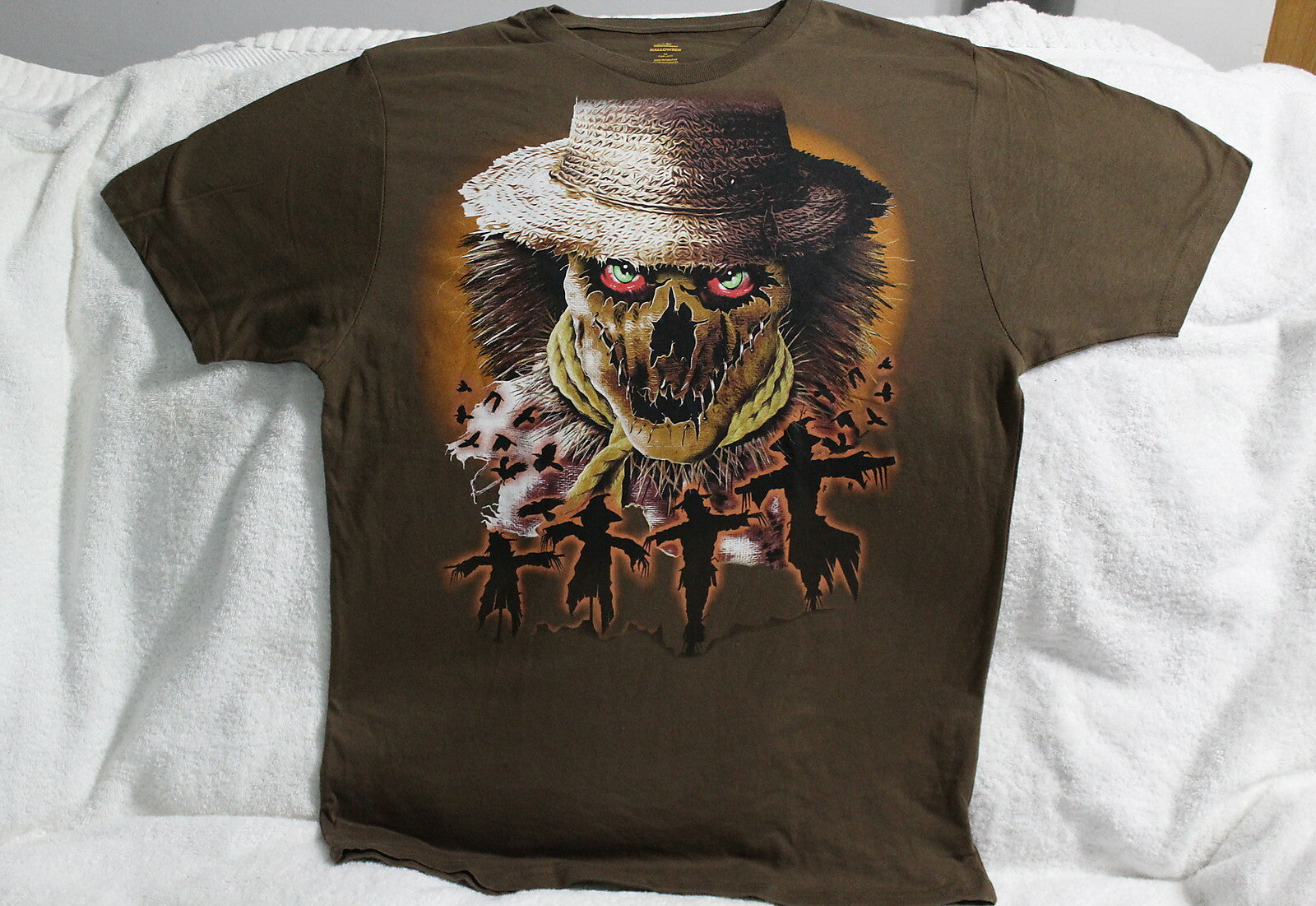 SCARECROW KING SKULL GOTHIC SCARY HALLOWEEN T-SHIRT SHIRT
