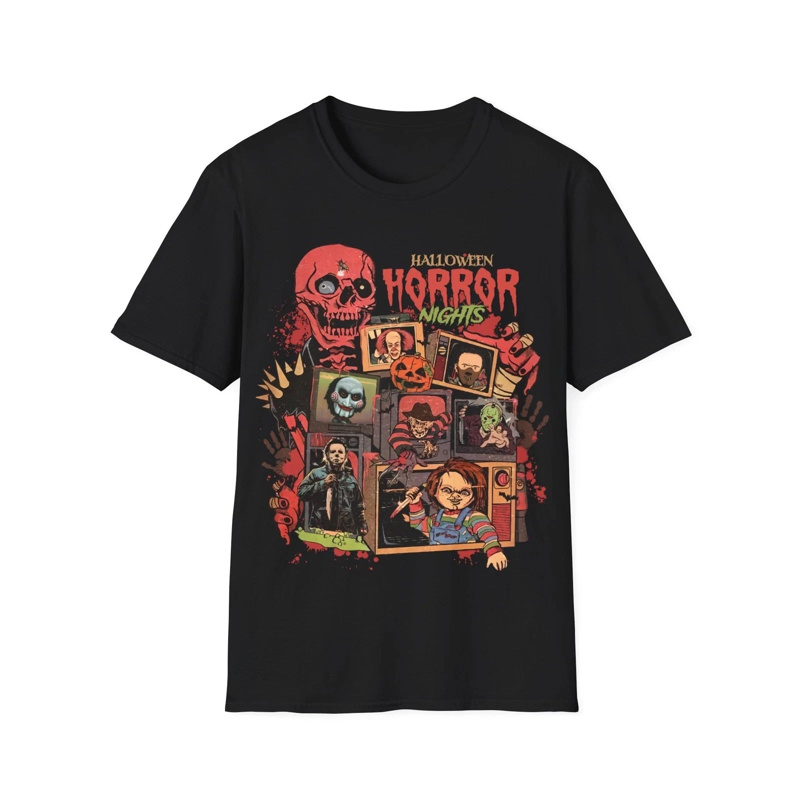 Spooky Halloween T-Shirt, Unisex Softstyle Tee – Trick or Treat Party Gift