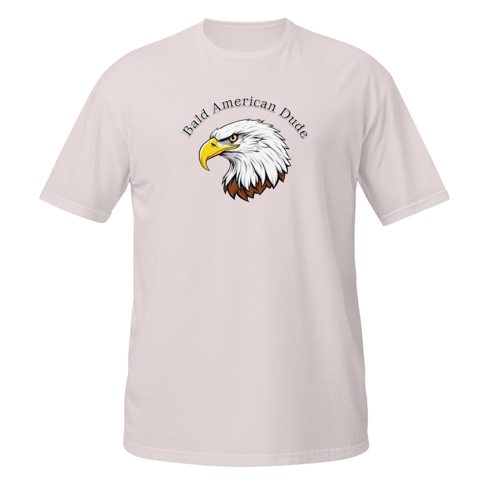 Bald American Dude Short-Sleeve Unisex T-Shirt Patriotic Eagle USA America Hair