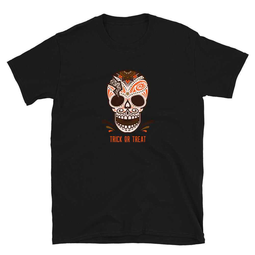 Halloween Skull Trick Or Treat Halloween Short-Sleeve Unisex T-Shirt