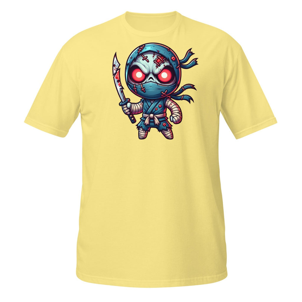 Scary Ninja Shirt – Cute Zombie Warrior with Sword Halloween Design