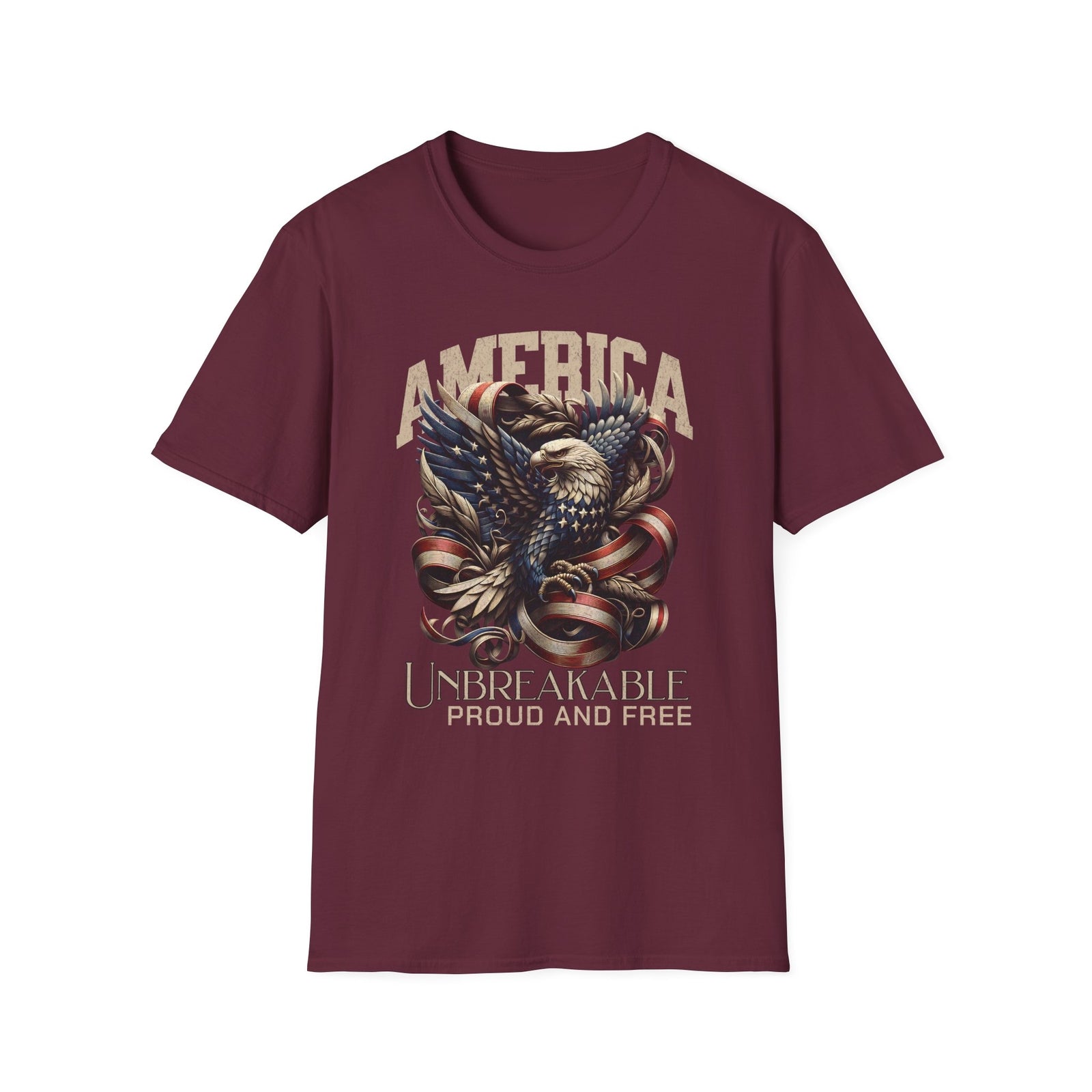 Men's Shirts, America Eagle T-Shirt | Patriotic Tee for Independence Day