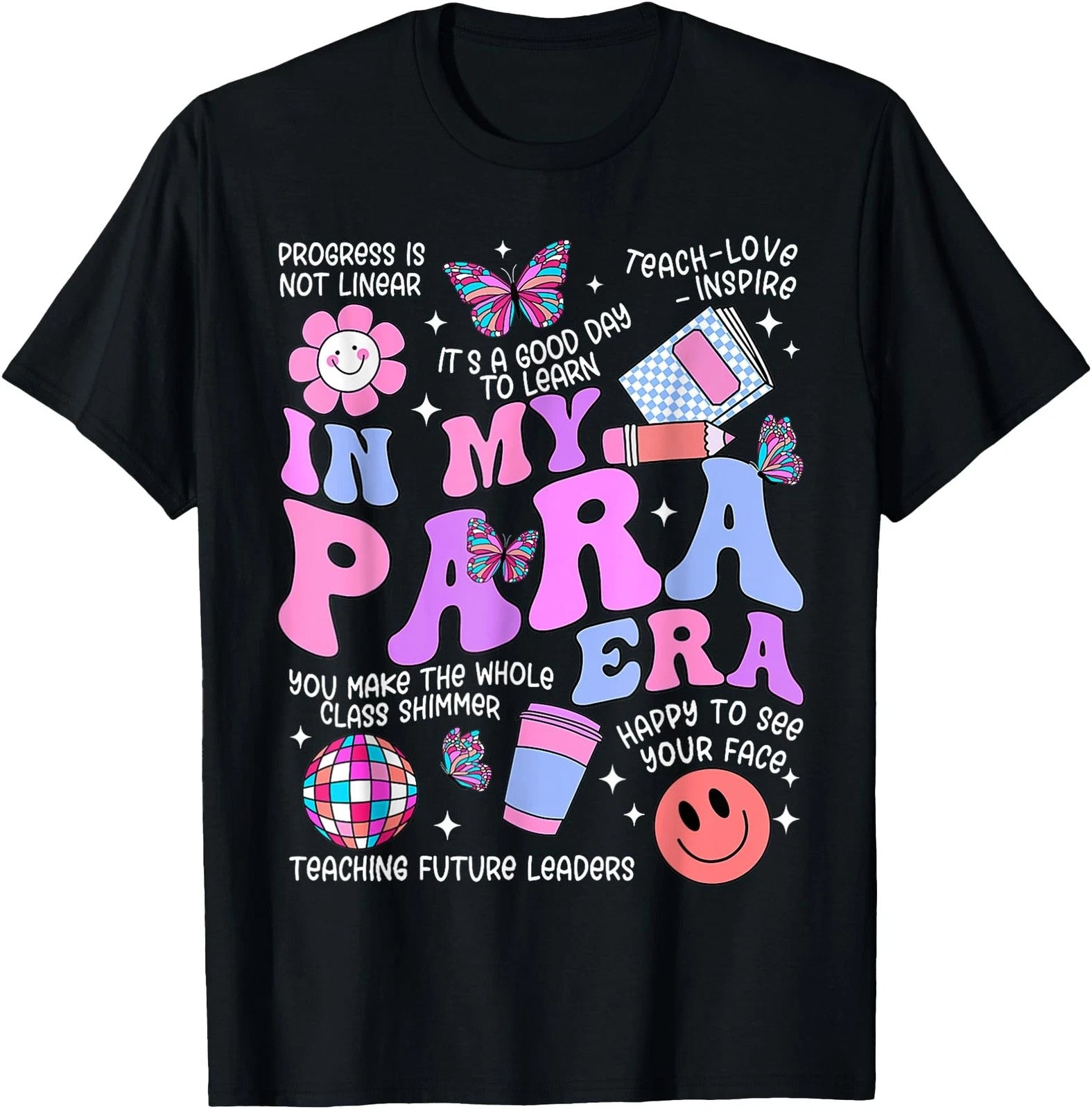 Back To School Black T-Shirt , In My Para Era