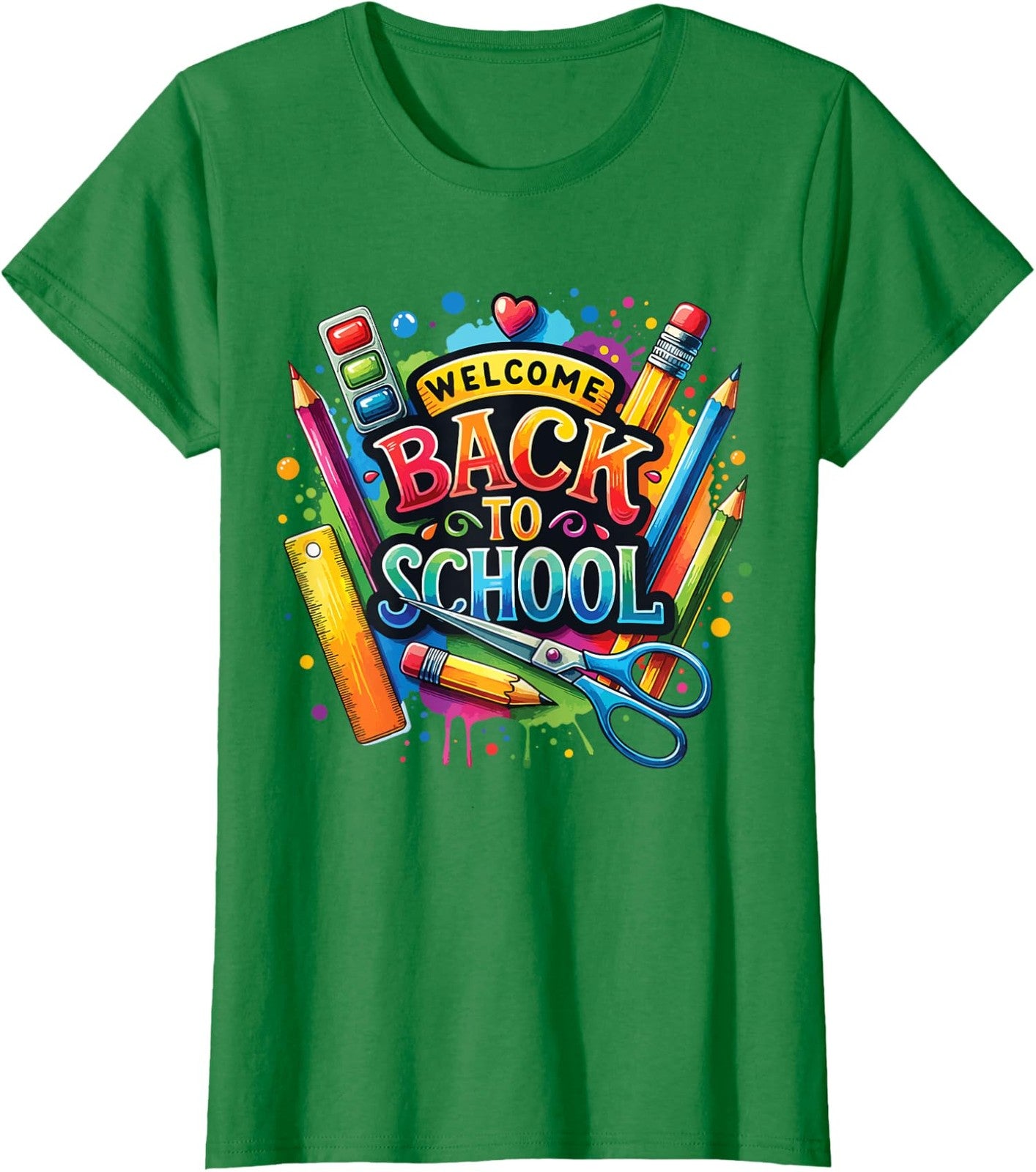 Welcome Back To School Fun First Day of School Ladies' Crewneck T-Shirt